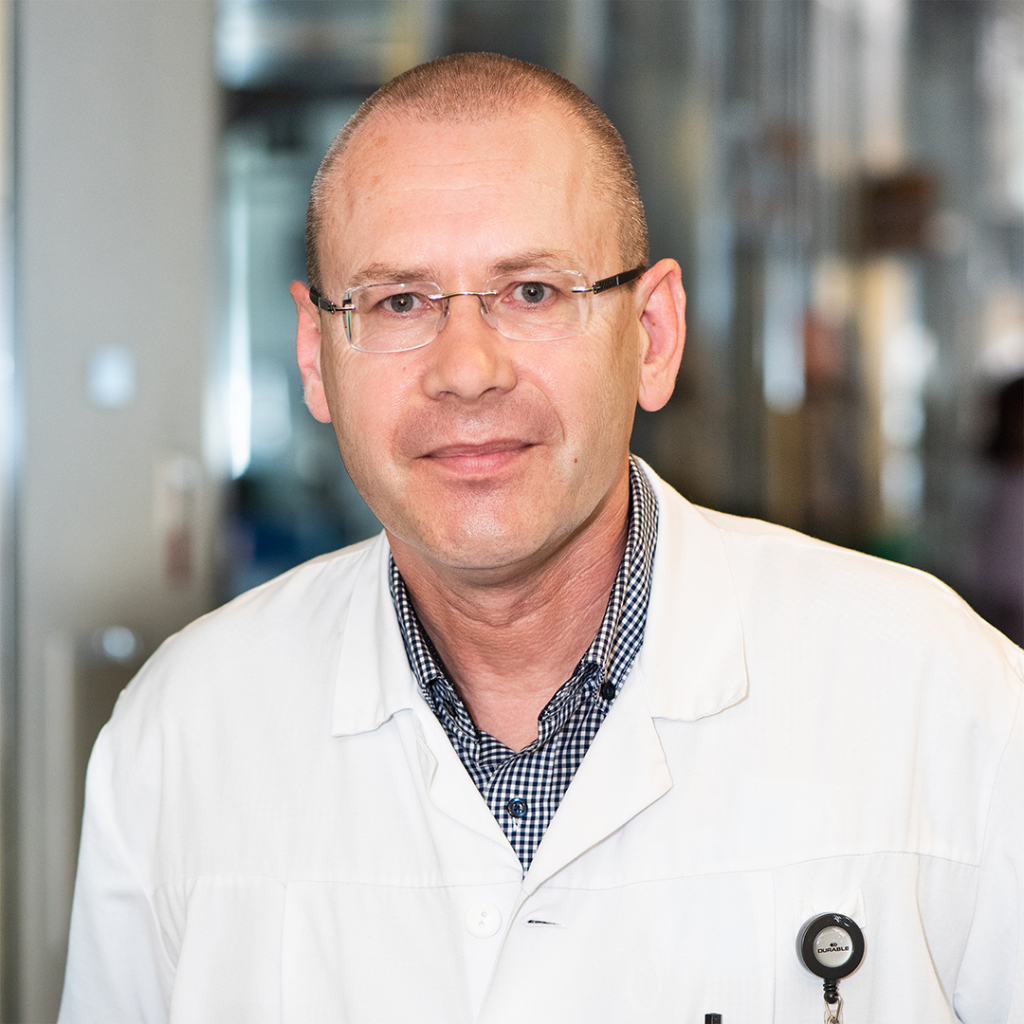 Thierry Szostek, manader dal servetsch da tgira, medischina intensiva da creschids, CHUV (Centre hospitalier universitaire vaudois)