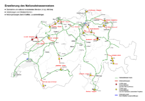 Erweiterung des Nationalstrassennetzes