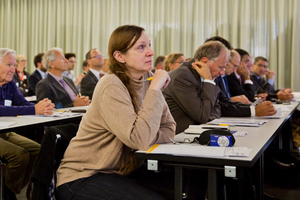 Des participants à la journée des infrastructures 2014, le 24 octobre 2014 à Saint-Gall.