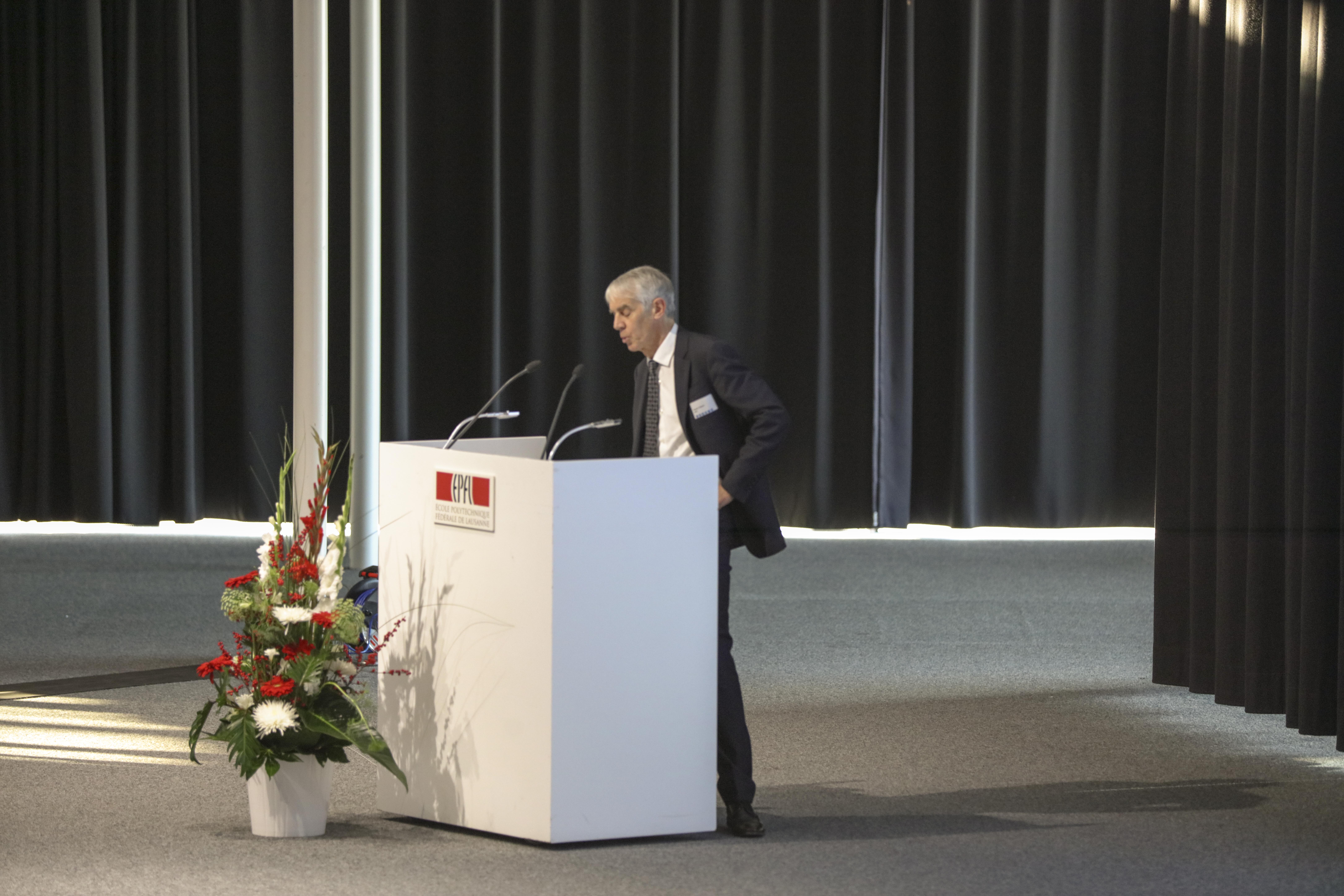 Accueil par Professeur Martin Vetterli, président de l’EPFL