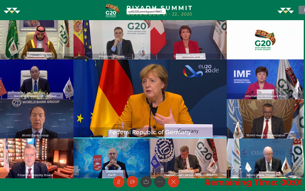 La chancelière allemande Angela Merkel au sommet du G20