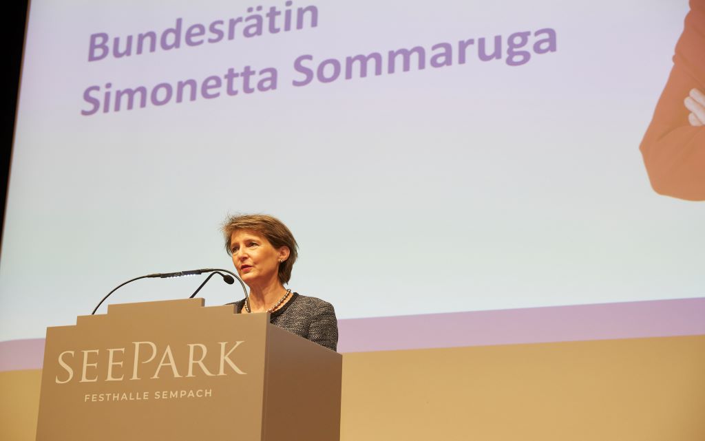 Bundesrätin Simonetta Sommaruga in Sempach