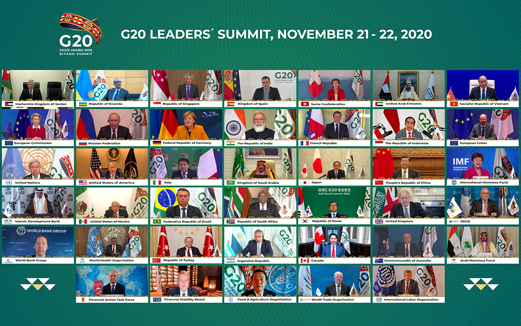Immagini dei partecipanti al vertice del G20